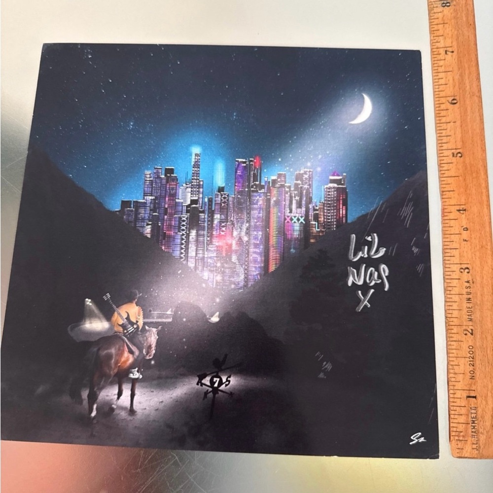 LIL NAS X SIGNED 7" Promo Photo OLD TOWN ROAD